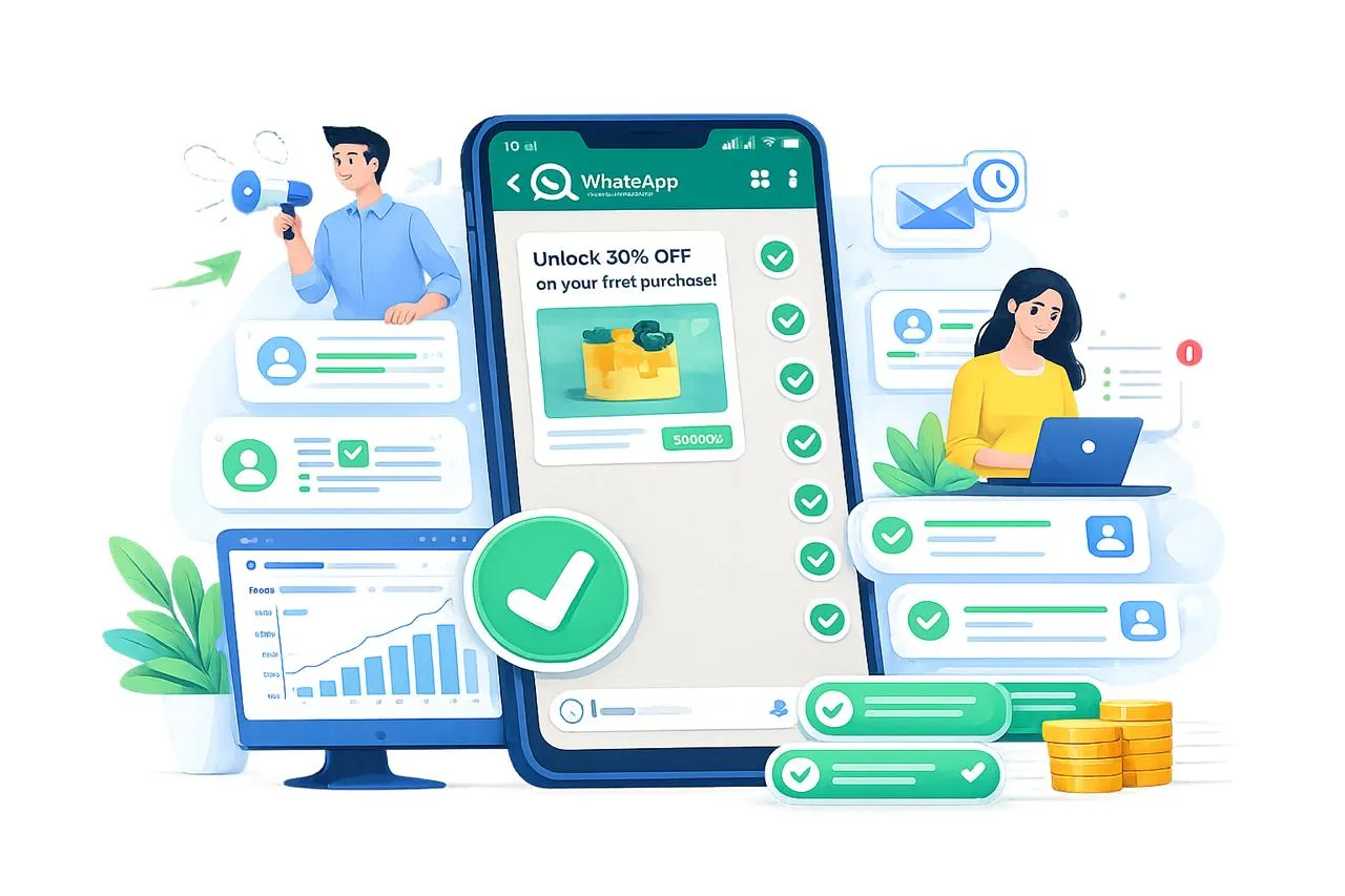 Manetor bulk message campaign illustration