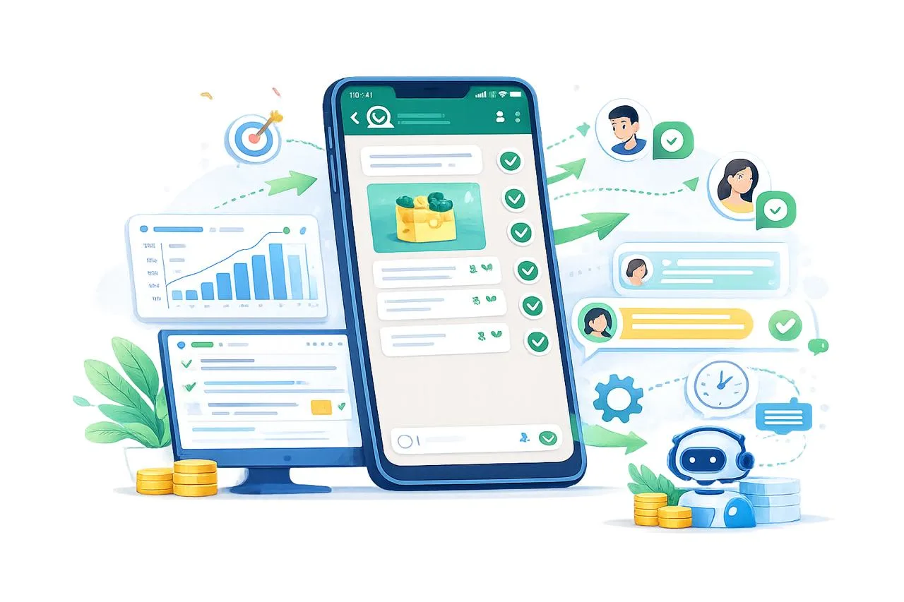 Manetor WhatsApp bulk messaging campaign sending to customers